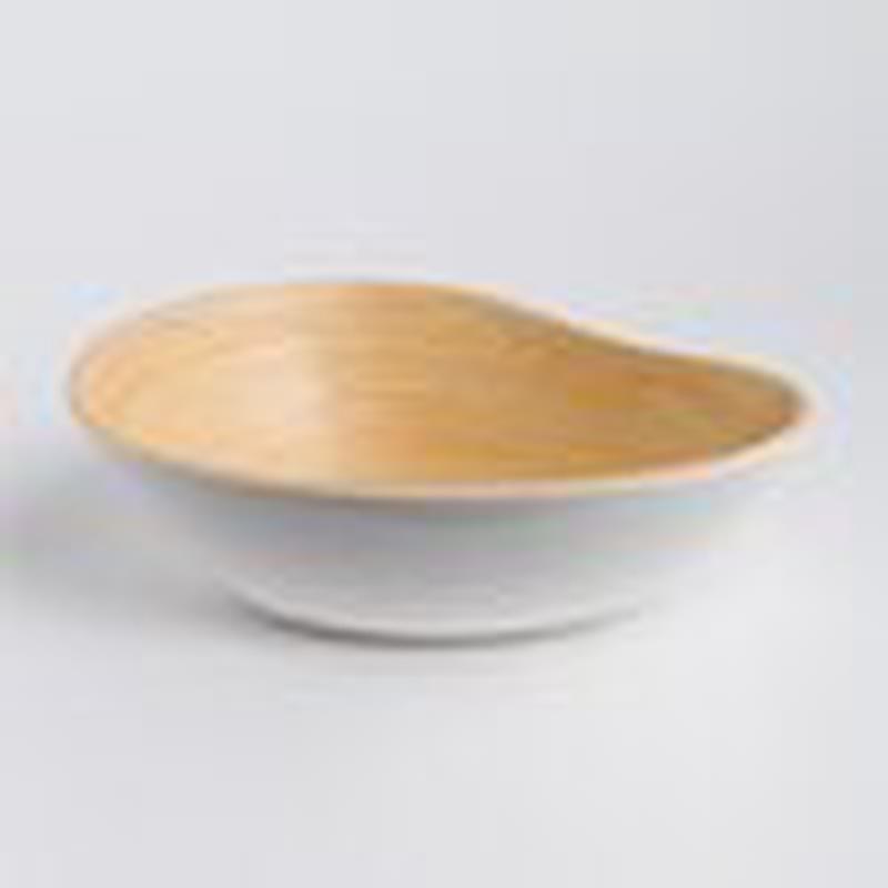 Soai Bamboo Mango Shape Bowl Large Matte White