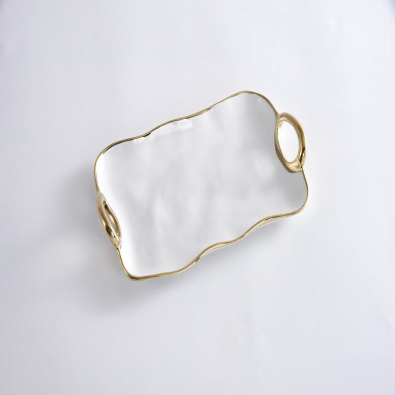 Gold Handled Small Platter