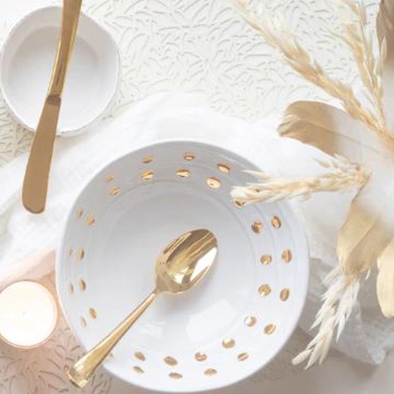 Medici Gold Cereal Bowl