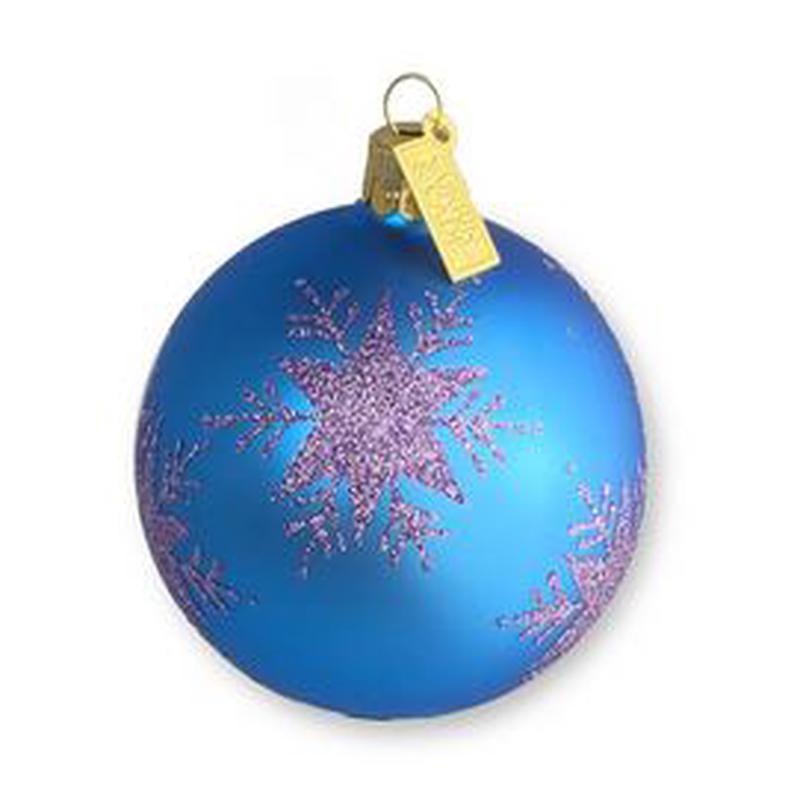 Snowflakes- Cornflower & Lavender Ornament