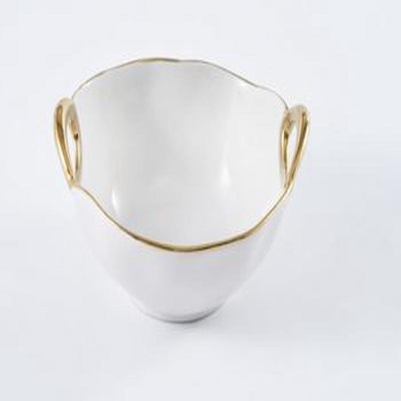 Gold Round Snack Bowl Small