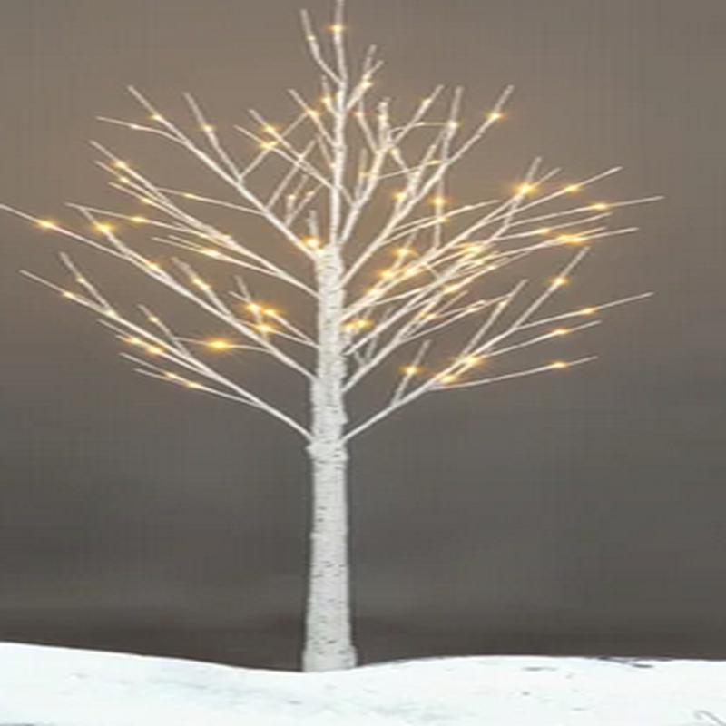 Birch Twinkle Tree w/adapter Medium