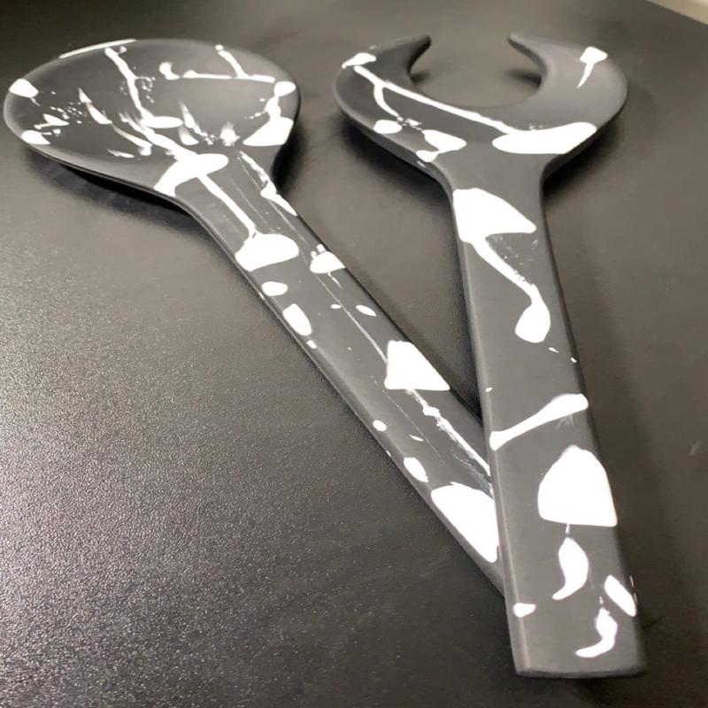 Classical Servers Black w/ White Splatter