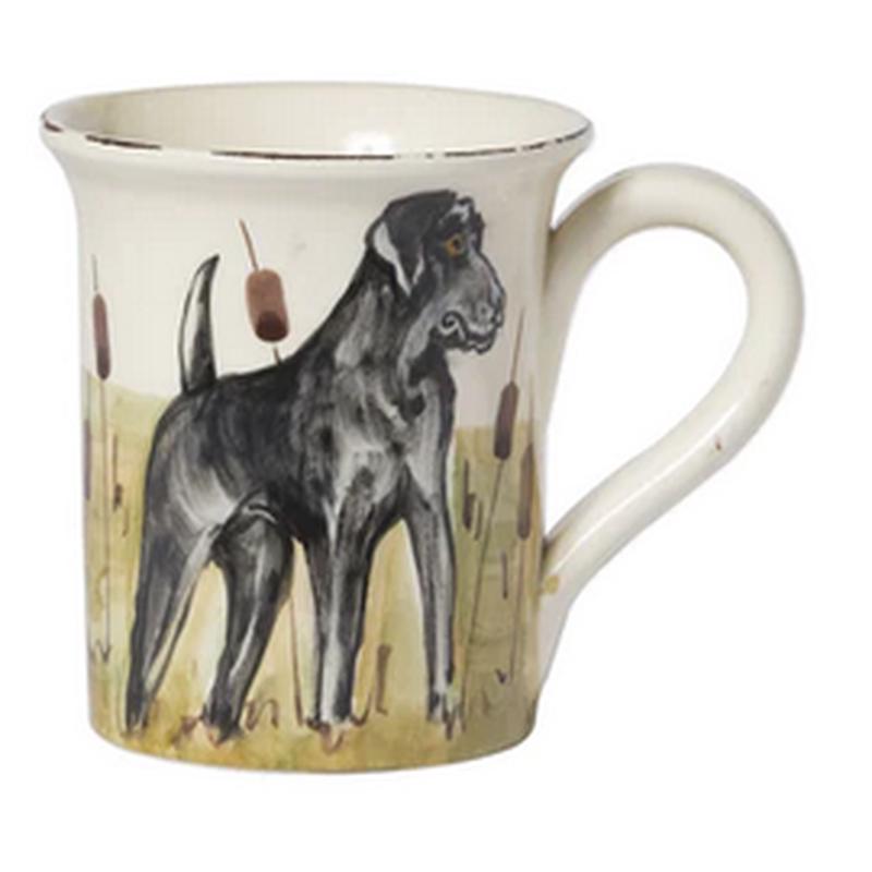 Wildlife Black Hunting Dog Mug