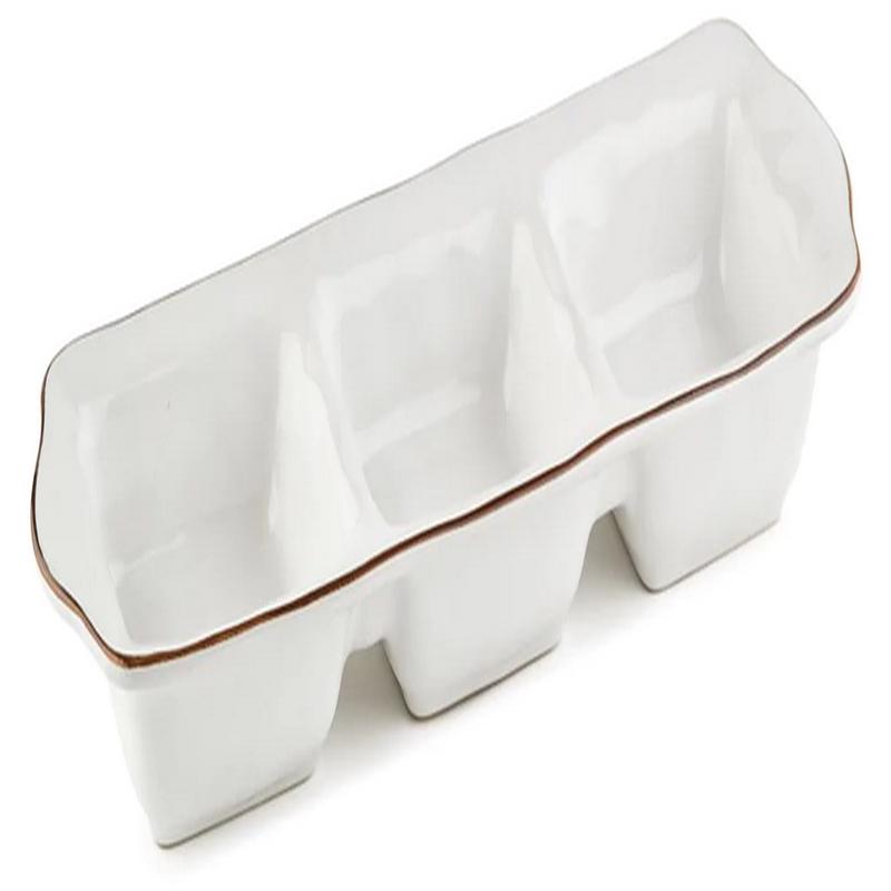 Cantaria Three Part Tray White