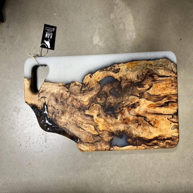 Epoxy Serving Board with Handles 24x12