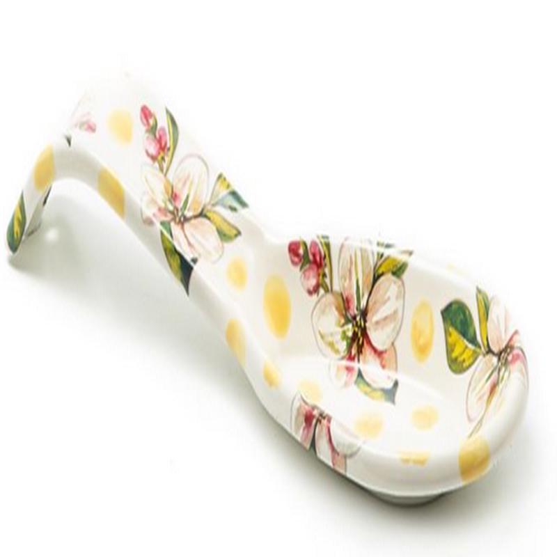 Wildflowers Enamel Spoon Rest Yellow