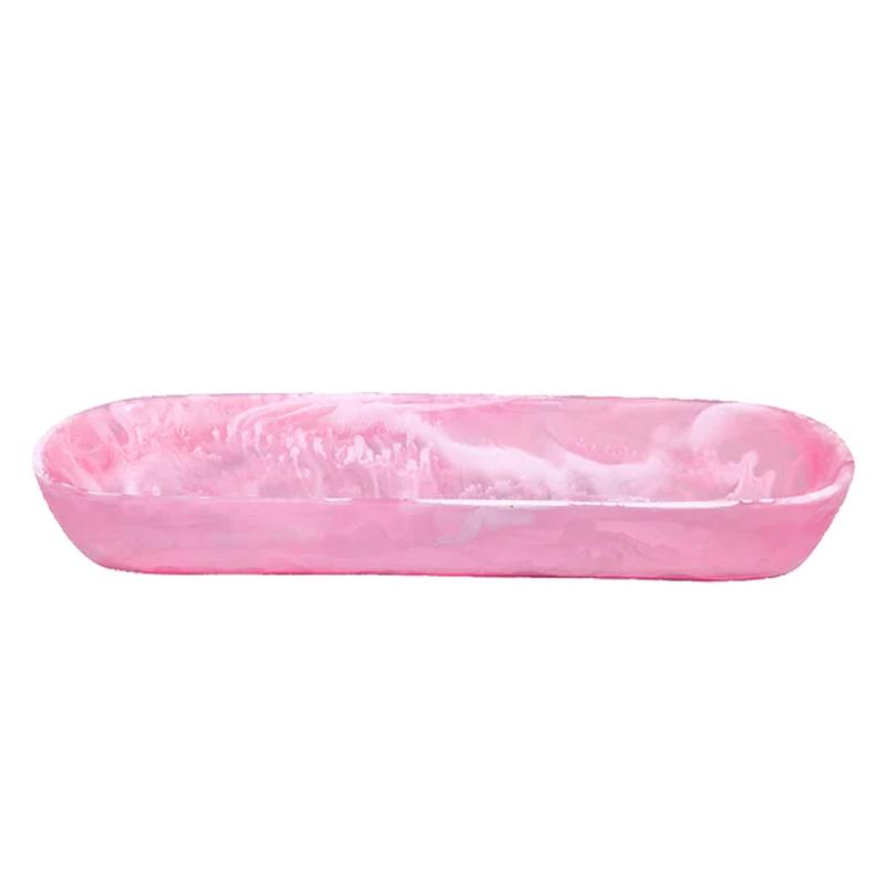 Boat Bowl Large Pink Swirl