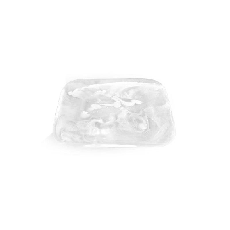 Square Tray Large White Swirl