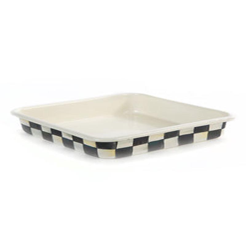 Courtly Check Enamel Baking Pan-8"