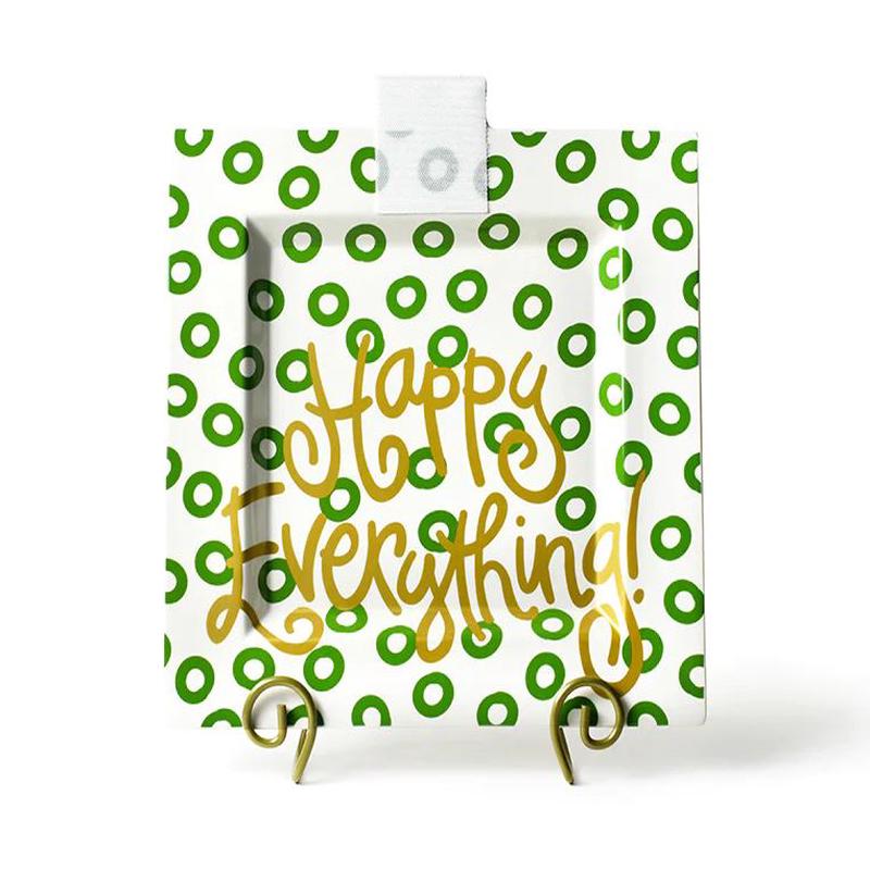 Peridot Happy Everything Big Square Platter