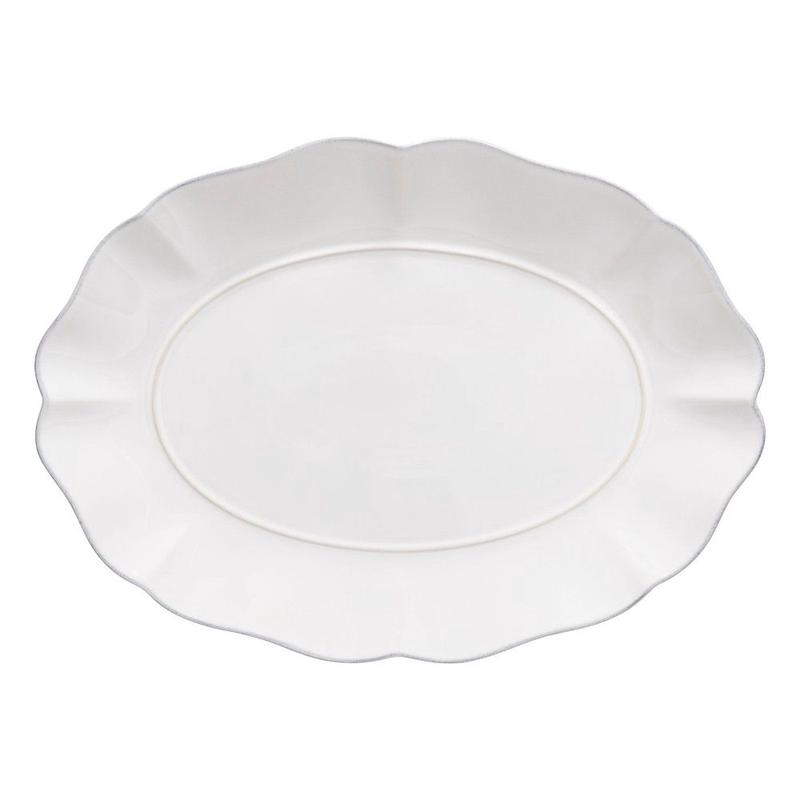 Rosa Oval Platter 16" White