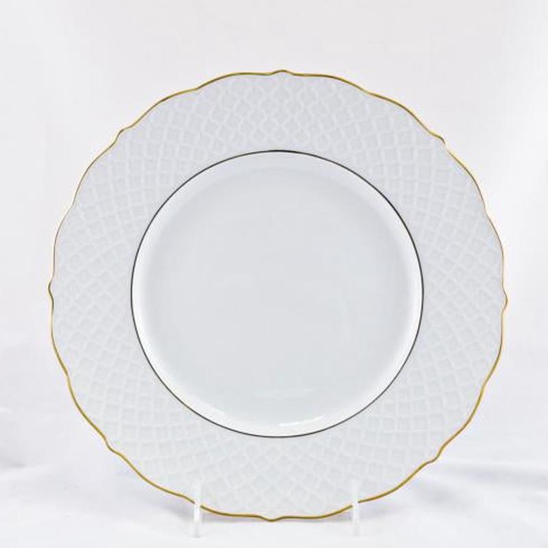 Empire White with Gold Dinner Plate