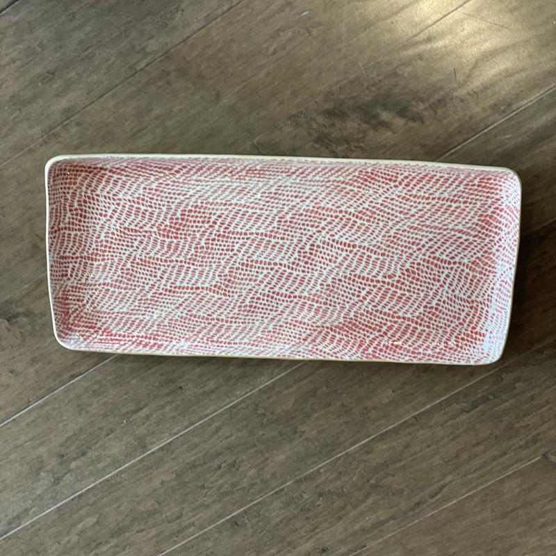 Braid Poppy Large Stacking Rectangular Tray