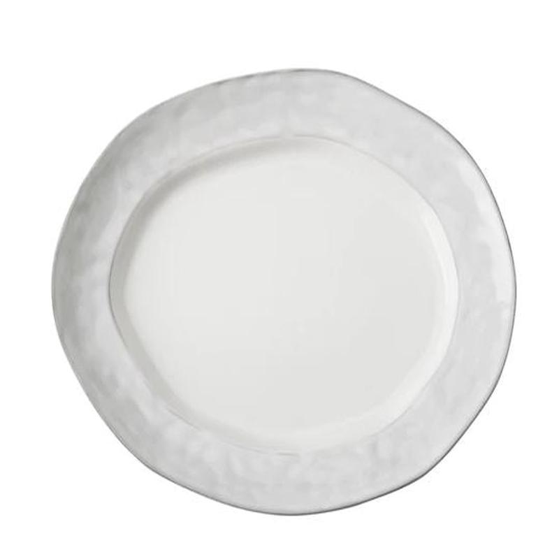 Azores Large Oval Platter Greige Shimmer