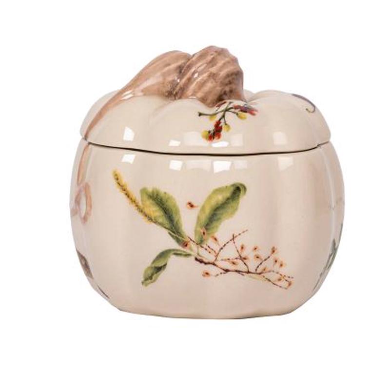Forest Walk Pumpkin Lidded Soup Bowl Set of 2