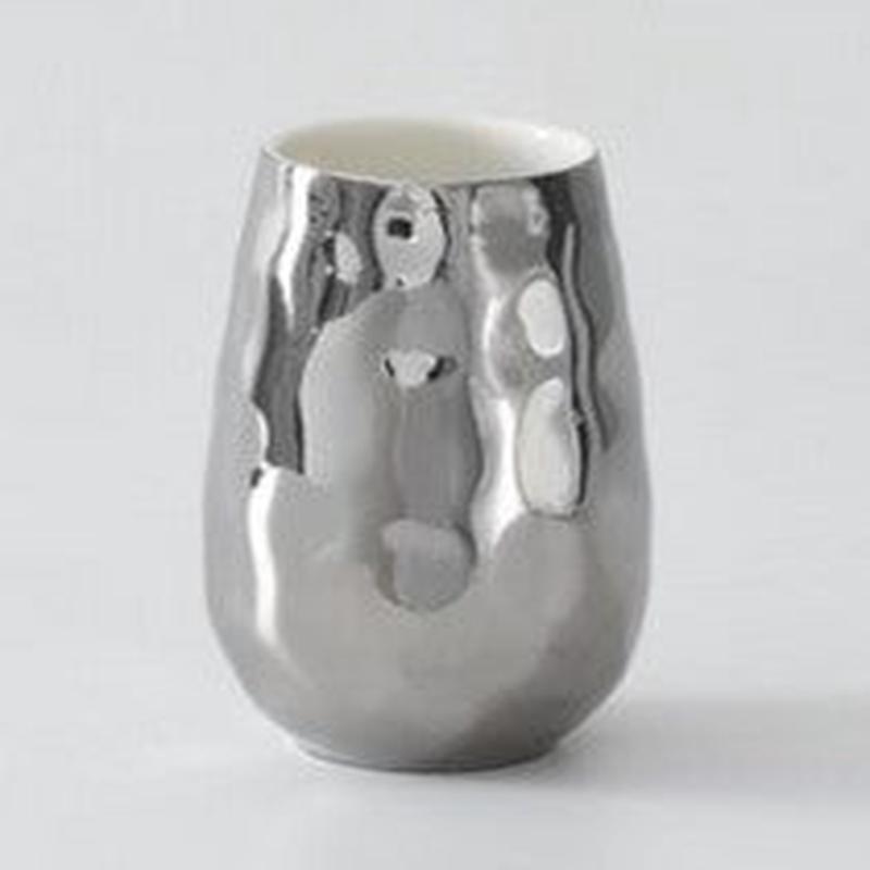 Metallic Silver Wine Tumbler