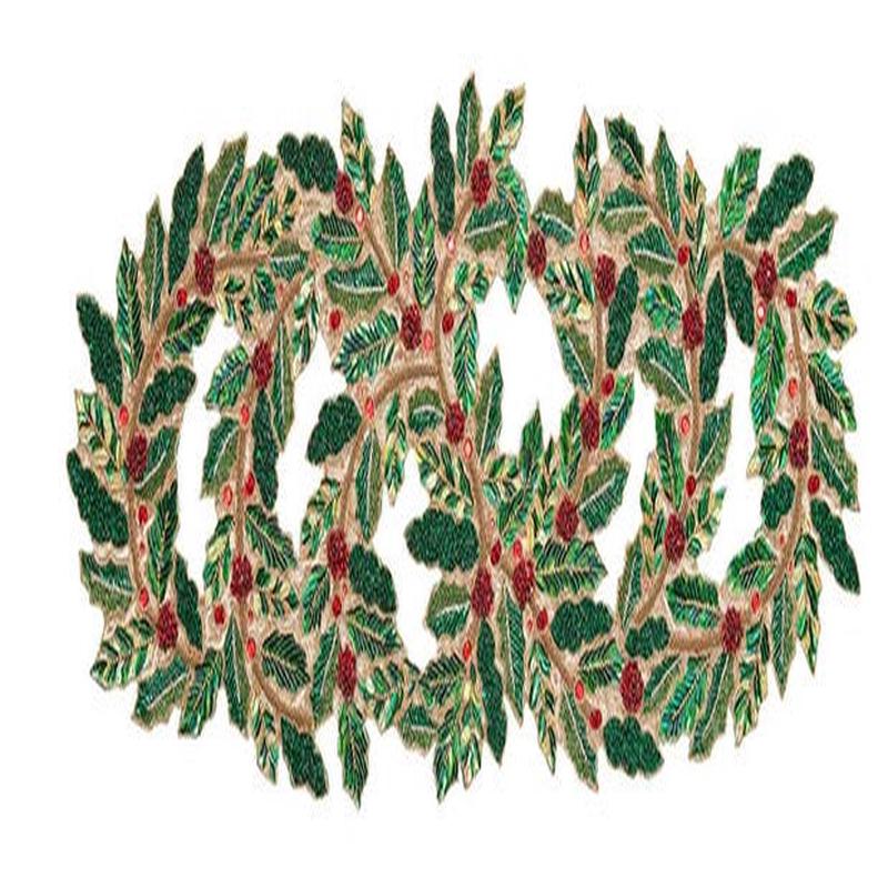 Tidings Runner in Red, Green & Gold