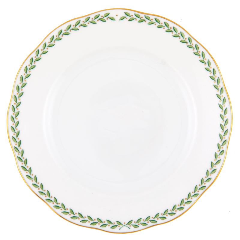 Green Laurel Dessert Plate