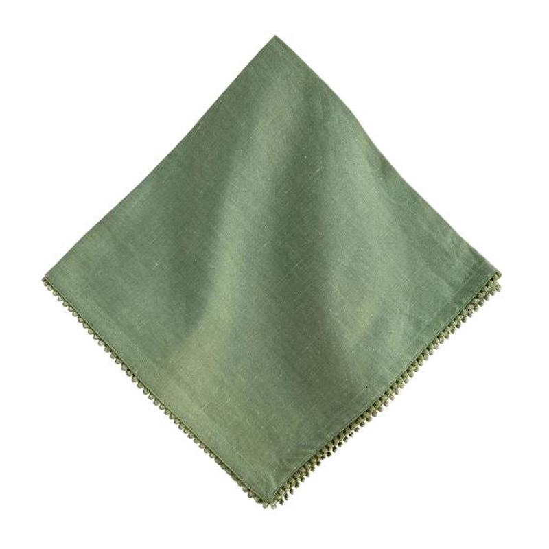 Berry Trim Napkin- Watercress