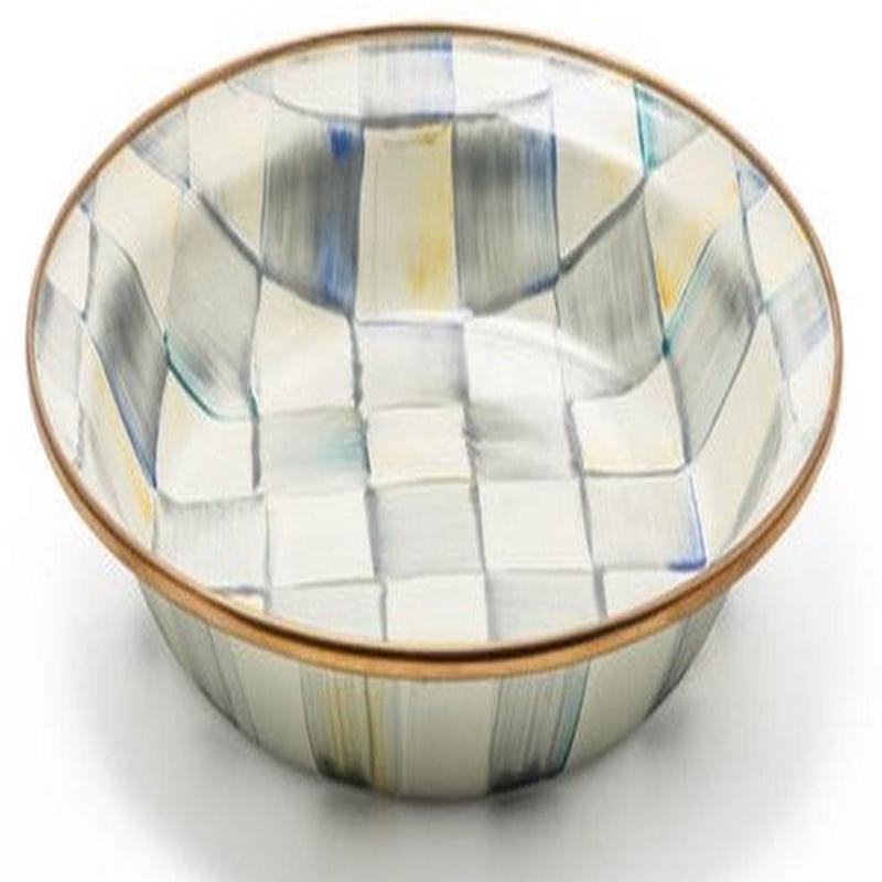 Sterling Check Enamel Pie Plate