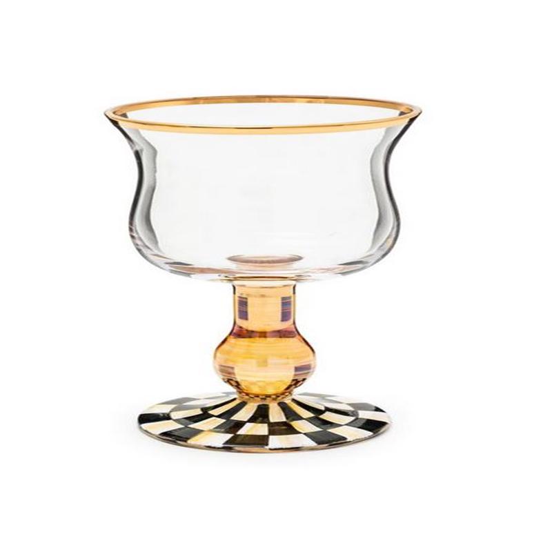 Courtly Check Wine Glass