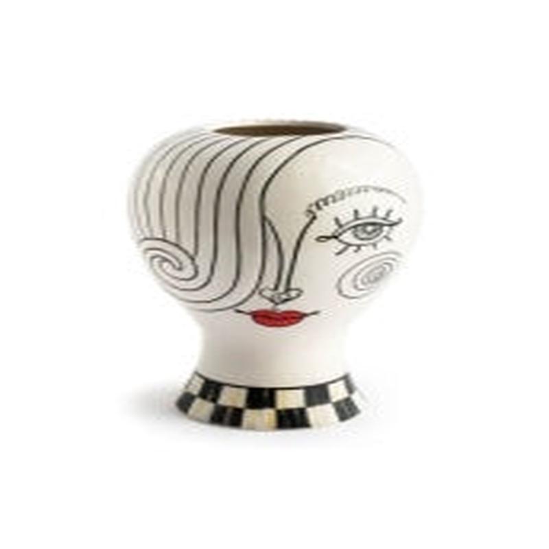 Doodles Lady Head Vase