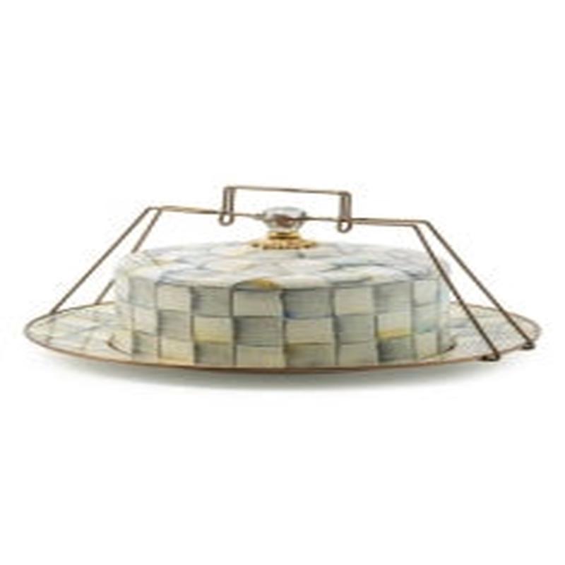 Sterling Check Cake Carrier