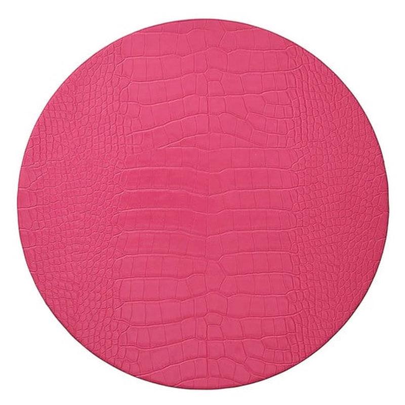 Kim Seybert Croco Placemat- Fuchsia