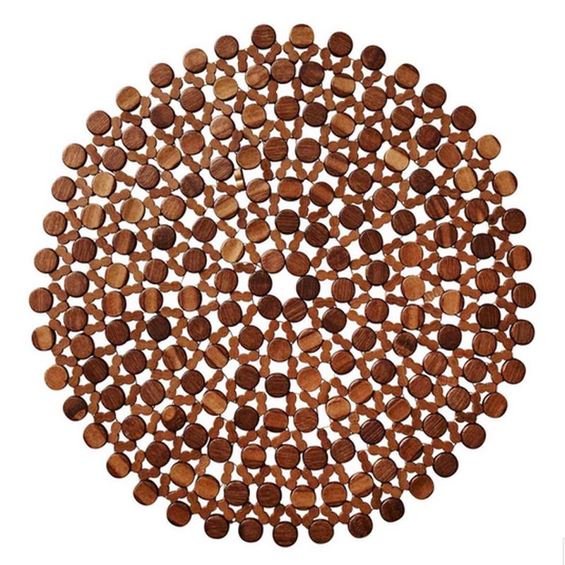 Round Bamboo Brown Placemat