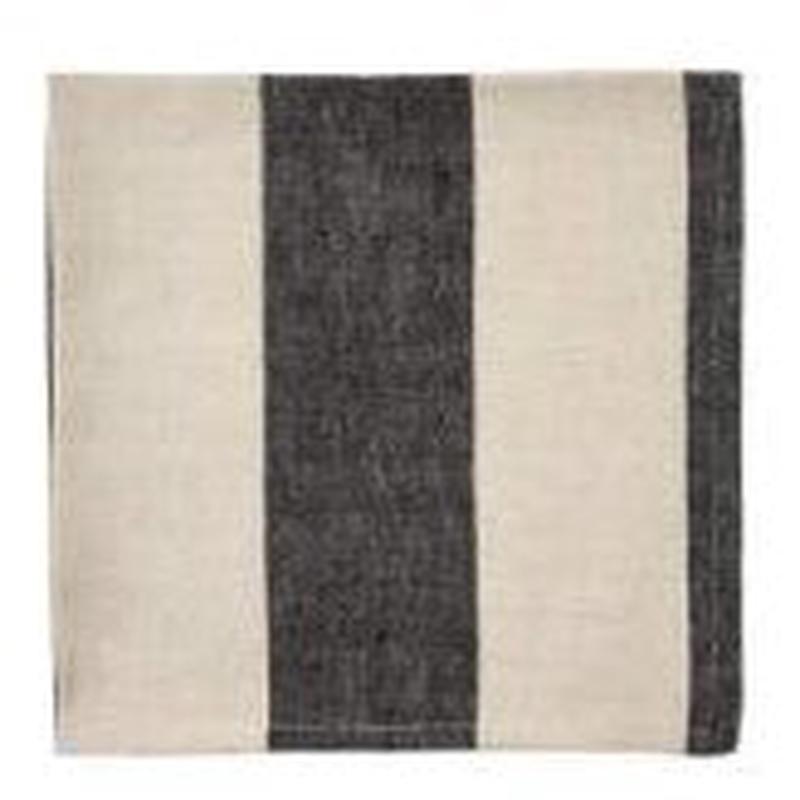 Urban Stripe Napkin Black