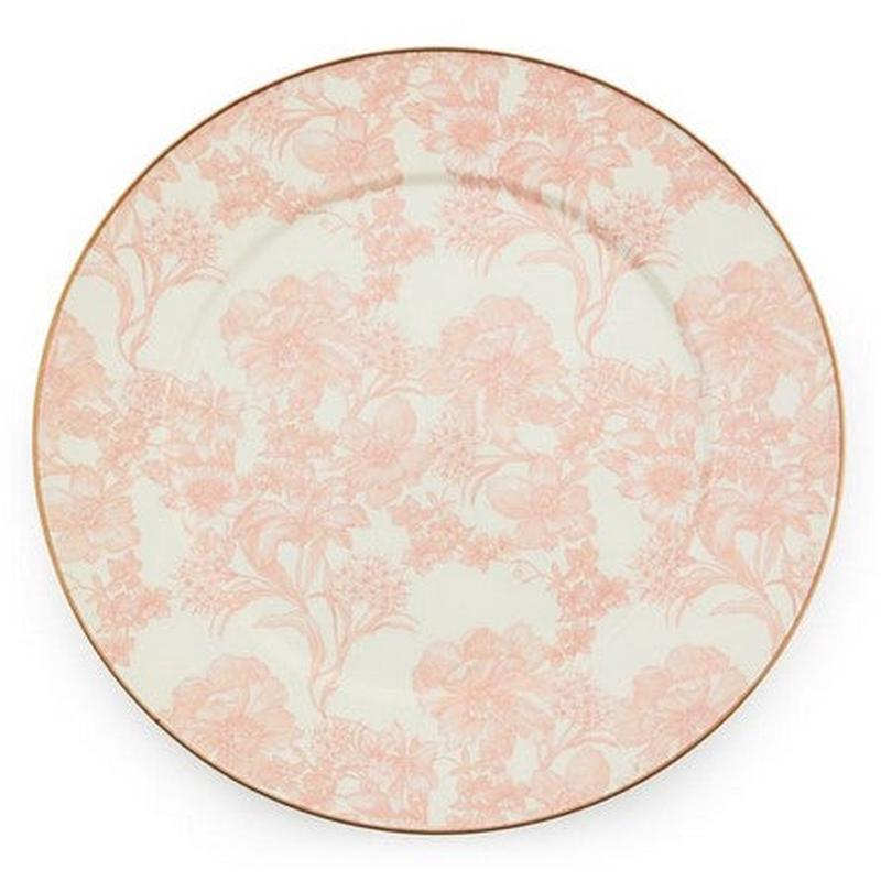 English Garden Enamel Serving Platter - Rosy