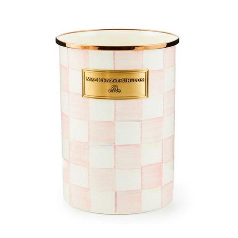 Rosy Check Enamel Utensil Holder