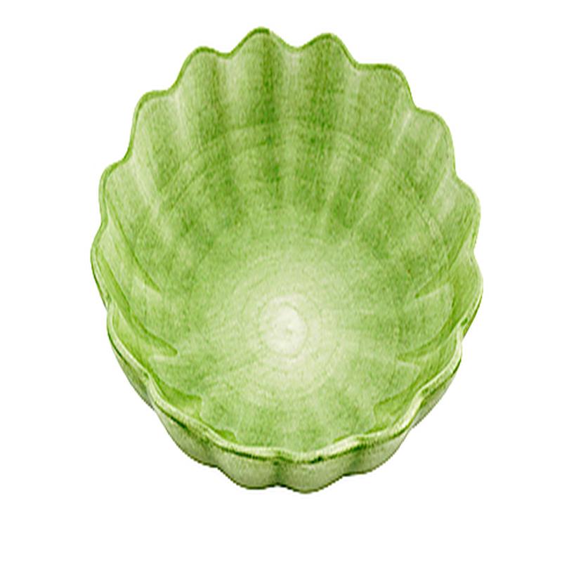 Basic Green 24cm Oyster Bowl Set of 2