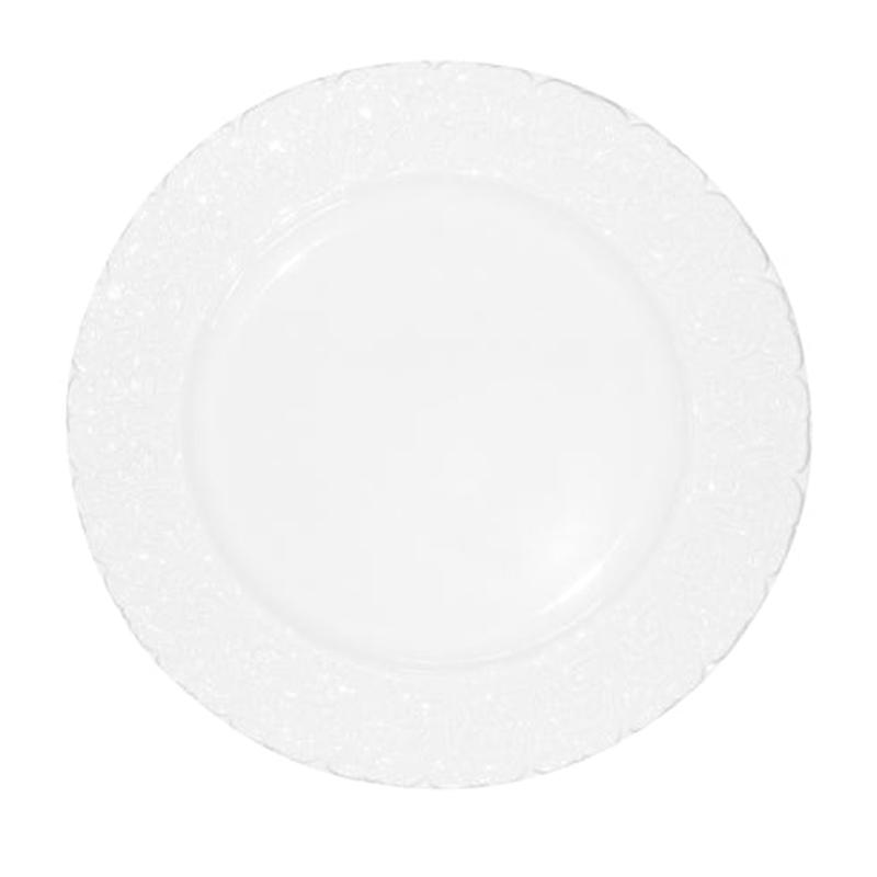 White Lace 32 cm Plate Set of 2