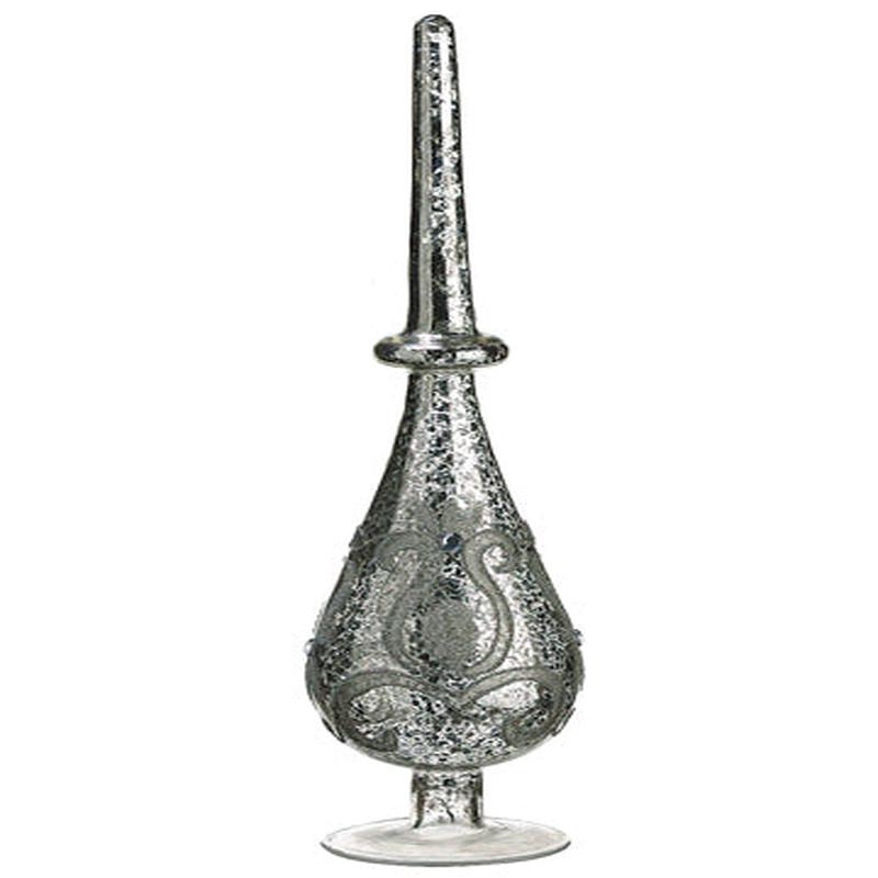 15" Mercury Glass Finial Table Top