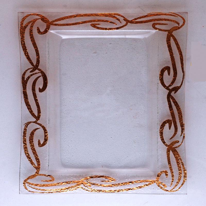 Copper Swirl Rectangular Tray