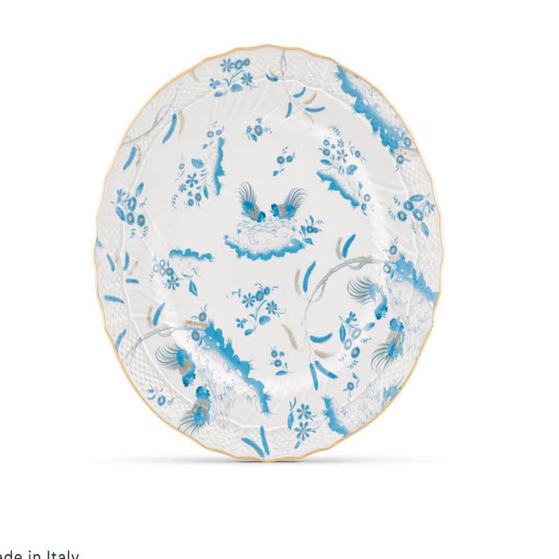 Ginori Dinner Plate Oro Di Doccia Turchese