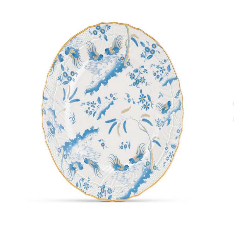 Ginori Soup Plate Oro Di Doccia Turchese