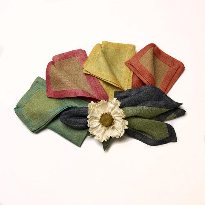 Reversible Napkin Aqua Set of 7