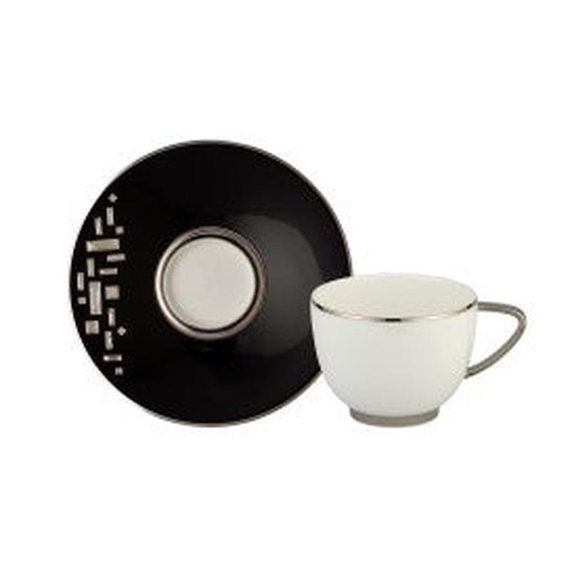 Diana Black Tea Cup & Saucer