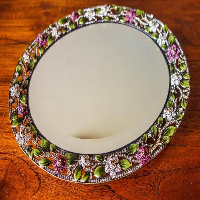 Sophie Oval Beveled Mirror Tray