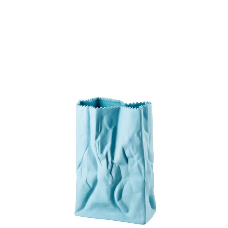Paper Bag Vase-Blue