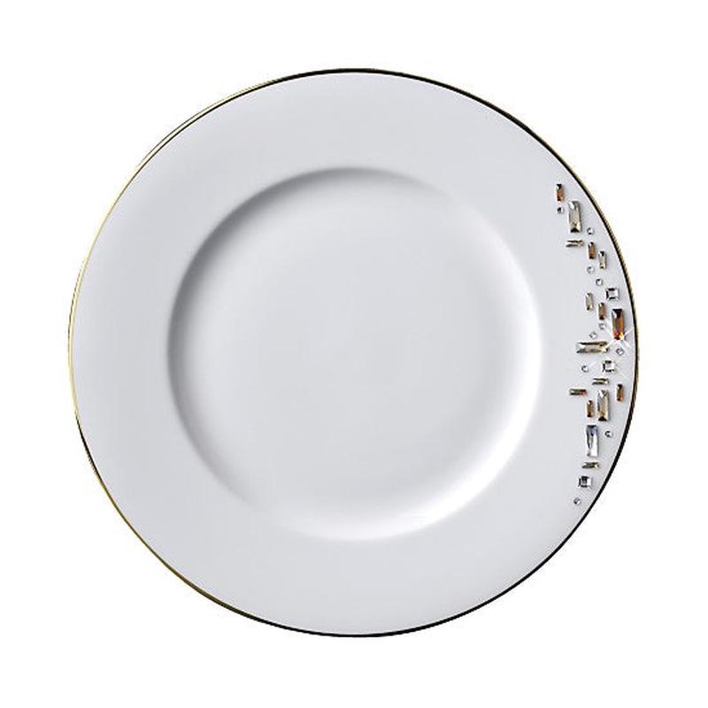 Diana Gold Salad Plate With Crystals