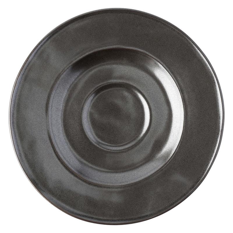 Pewter Stoneware Saucer 7"