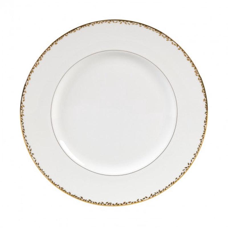 Gilded Leaf Dinner, Tea Cup, & Tea Saucer
