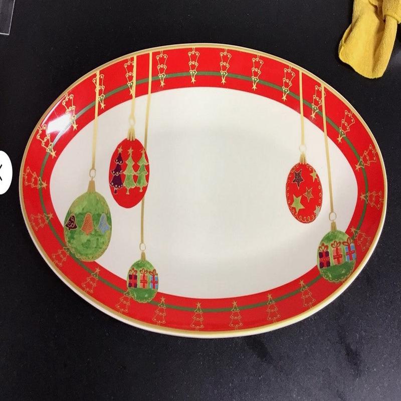 Winter Angels Large Oval Platter