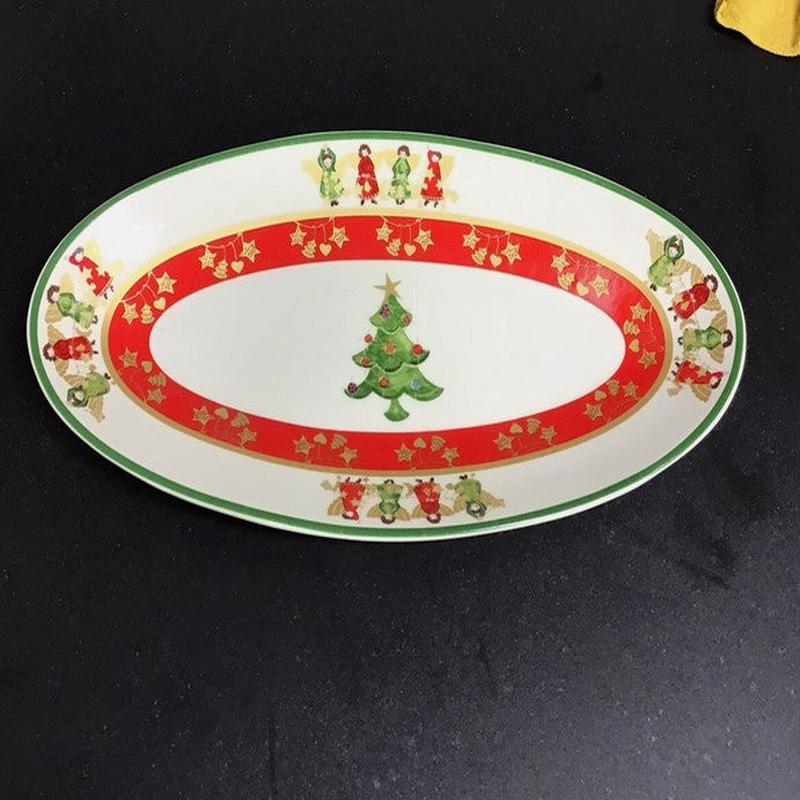 Winter Angels Small Oval Platter