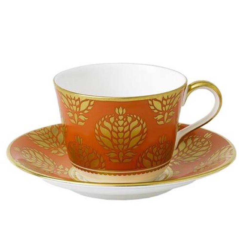 Bristol Belle Tea Saucer Orange Full Coverage