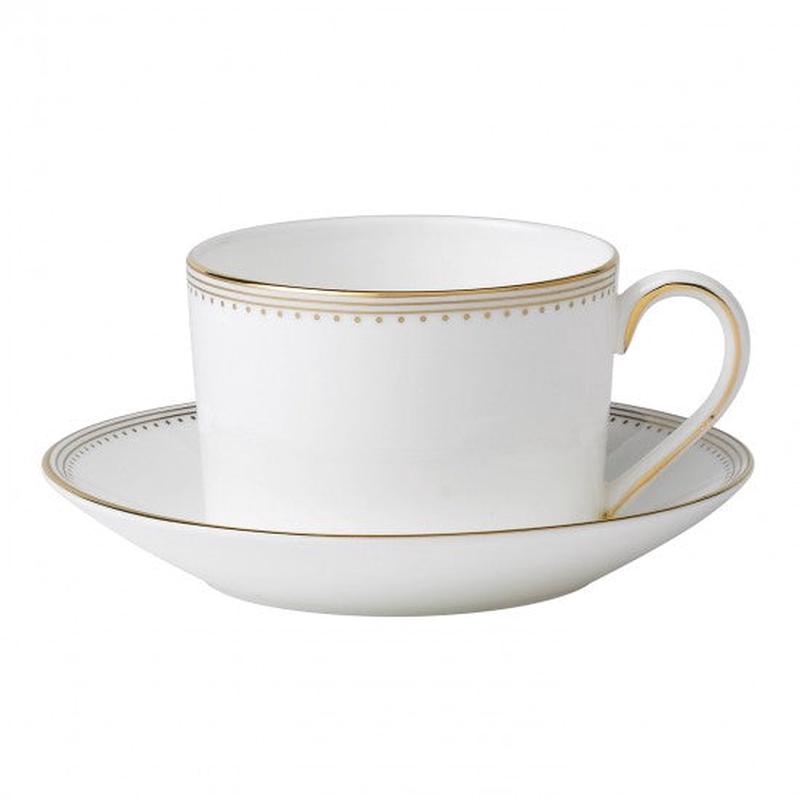 Golden Grosgrain Tea Saucer Set of 2
